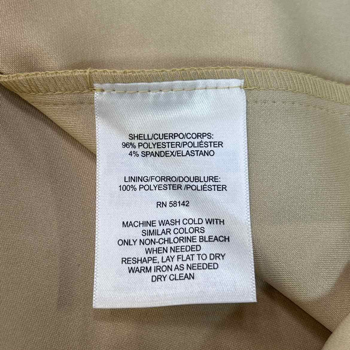 Donna Morgan Size 16 Tan Preloved Dress