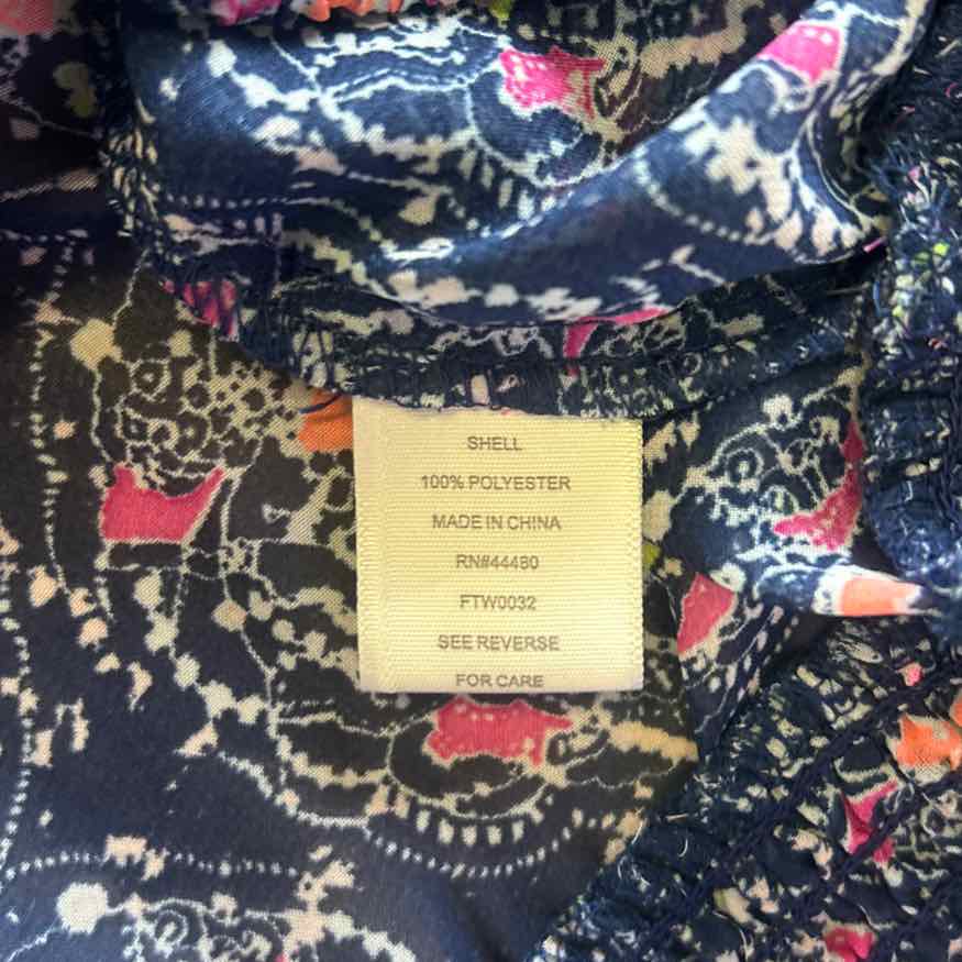 Love fire Size L Blue Sheer Preloved Blouse