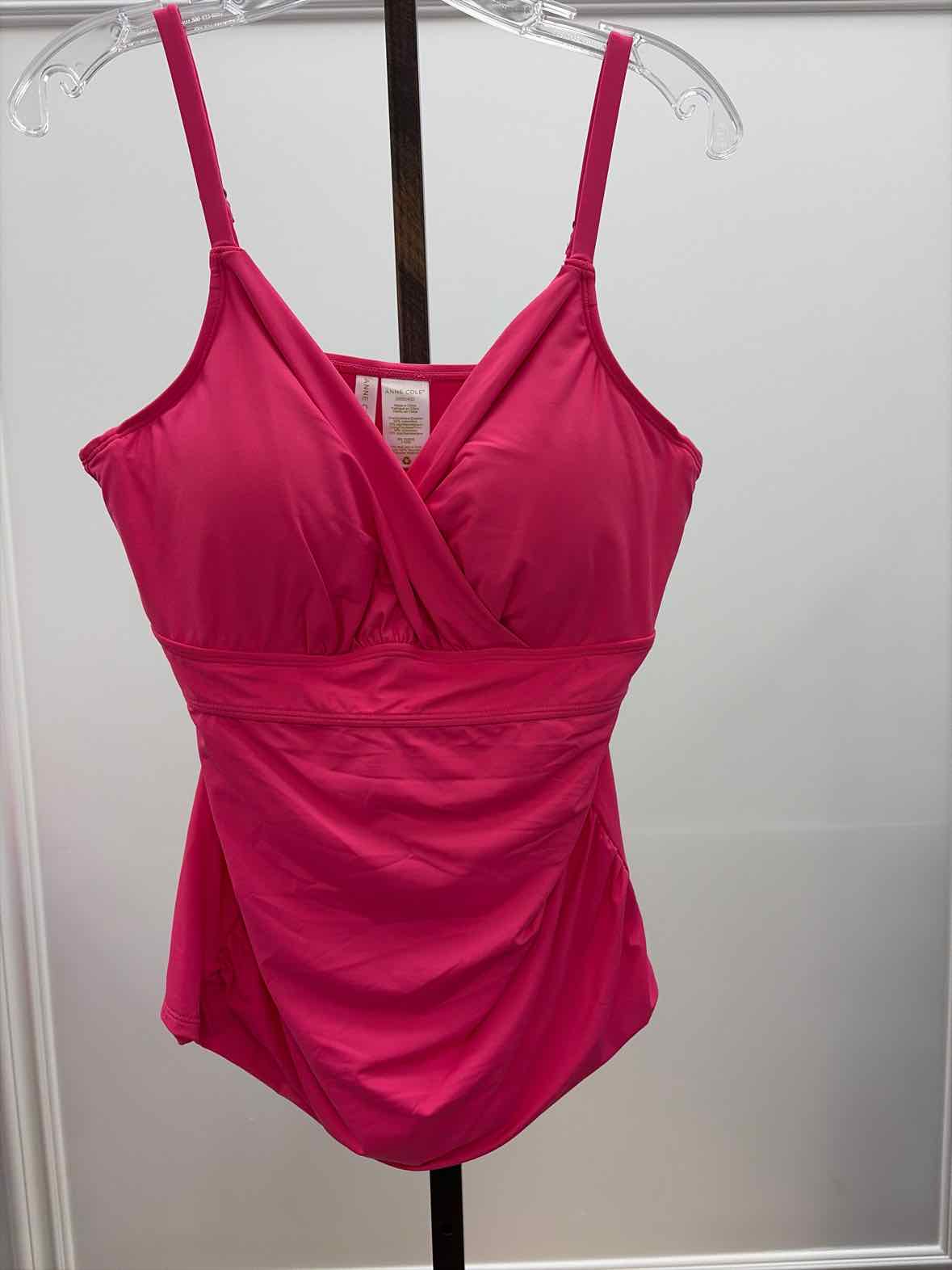 Anne Cole Women's Surplice Underwire Tankini Top - Pink Glow