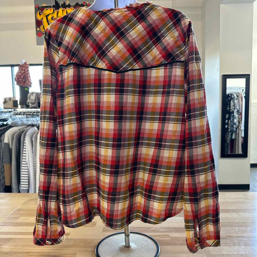 Aventura Size L Multi - Fall Button Down Shirt