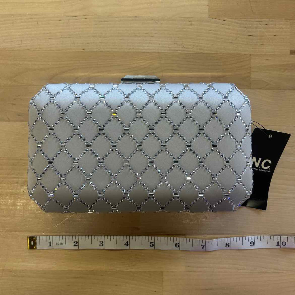 I.N.C. International Cooncepts Sasha Satin Sparkle Clutch