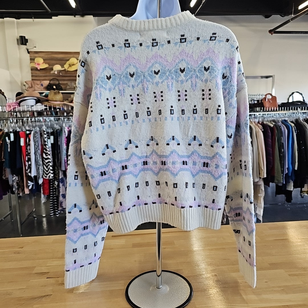 Sugar Moon Size M Multi-Color Knit Sweater