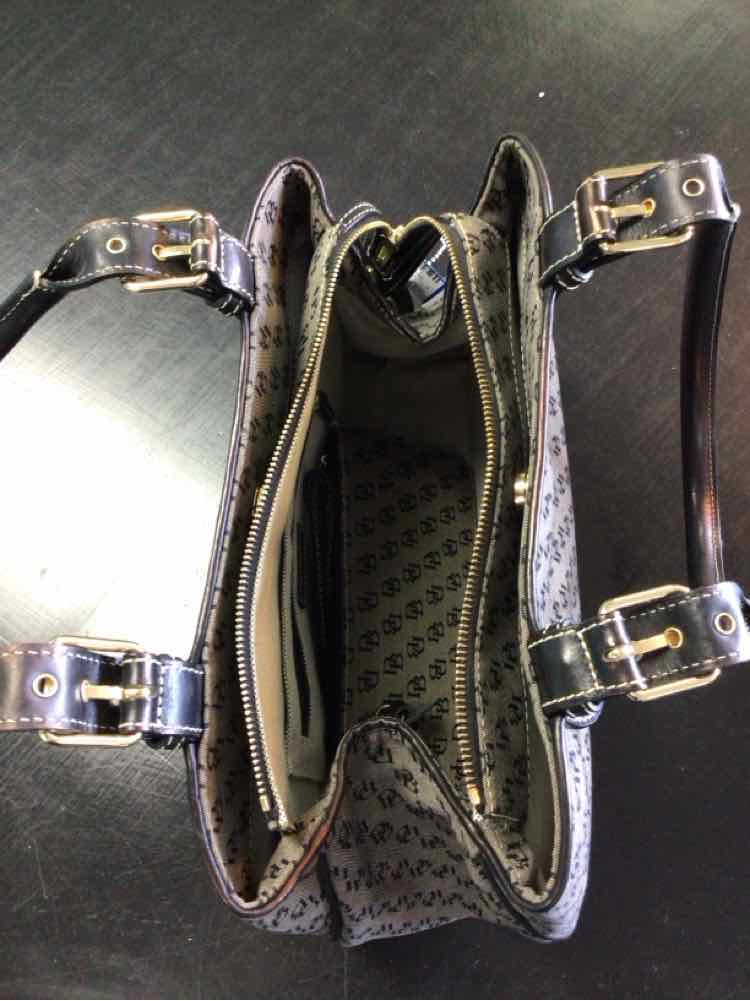 Dooney & Bourke Black & Gray Handbag
