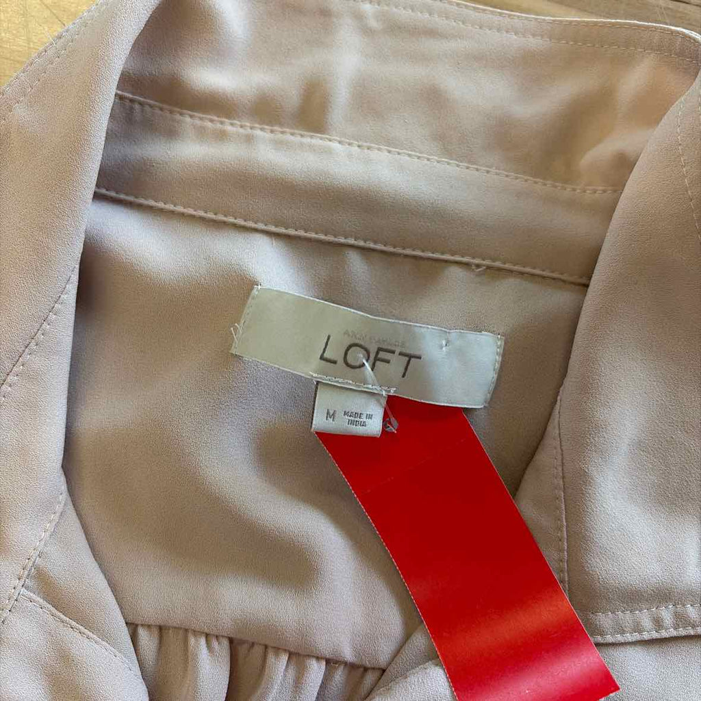 Loft Size M Tan Preloved Long Sleeve