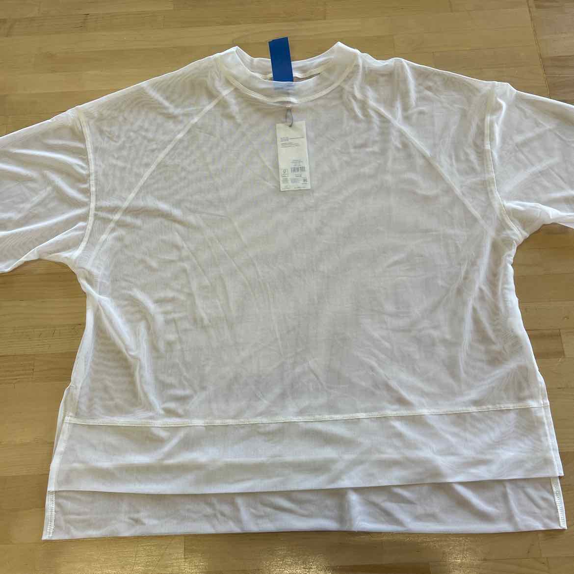 Calia Size M White Sheer New T-Shirt SS