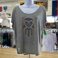 Rachel Roy Size L Grey Preloved T-Shirt SS