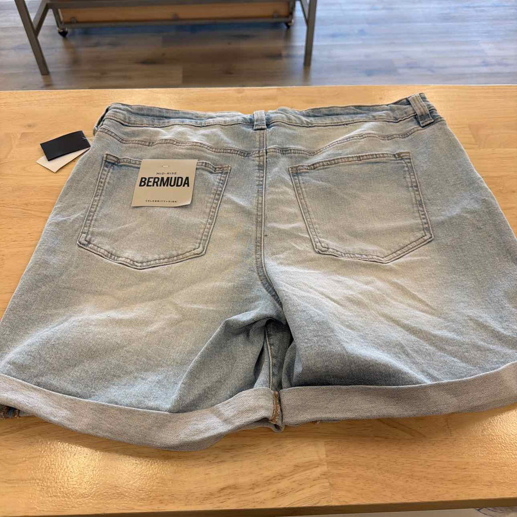 Celebrity pink Women Size 20 Blue New Shorts