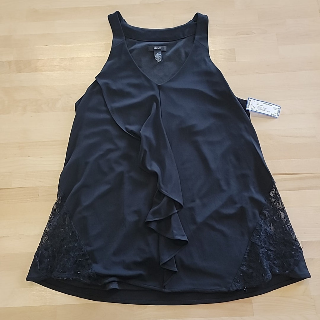 Alfani Size M Black Sleeveless