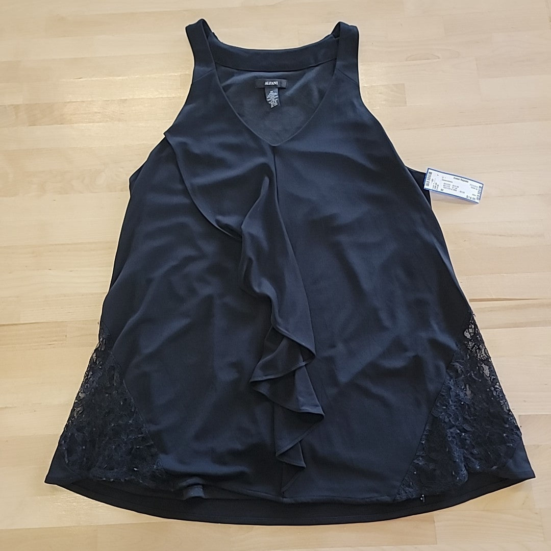 Alfani Size M Black Sleeveless