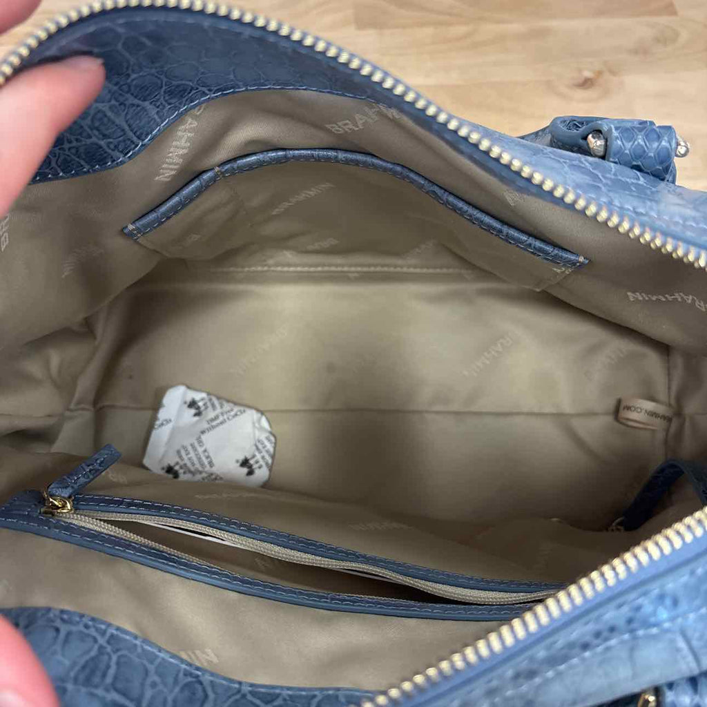 Brahmin Blue Preloved Handbag
