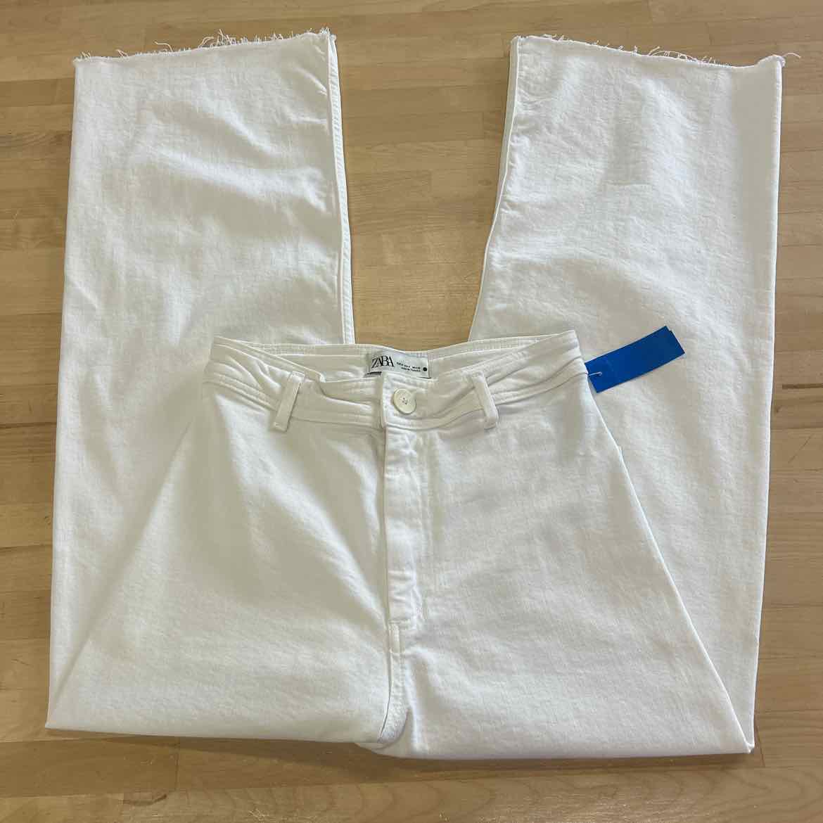 zara Size 4 White Preloved Pants