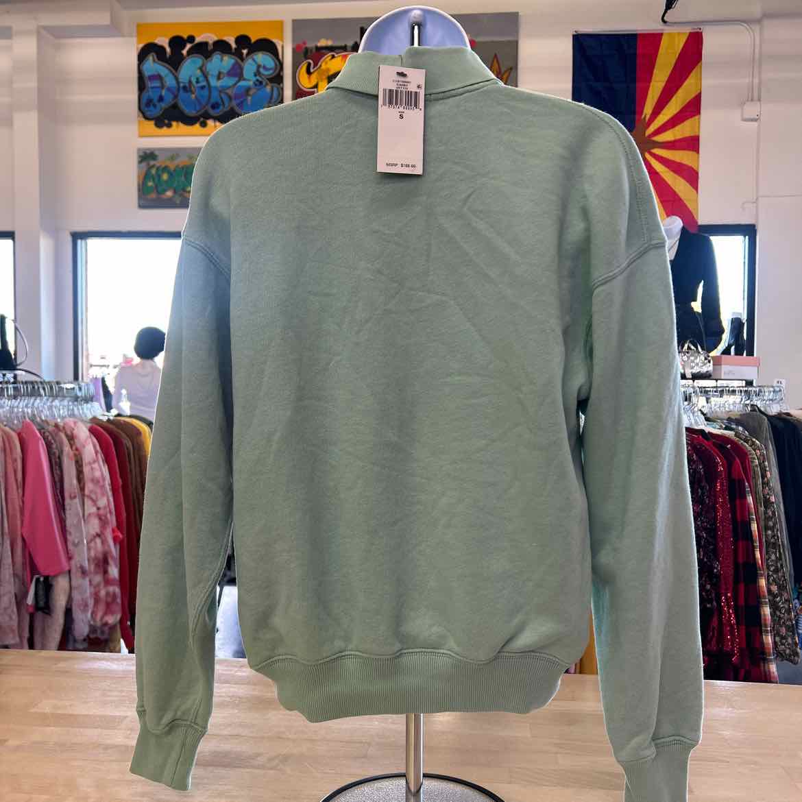 Polo Ralph Lauren Women's Lightweight Fleece Quarter-Button Polo Sweatshirt XXS