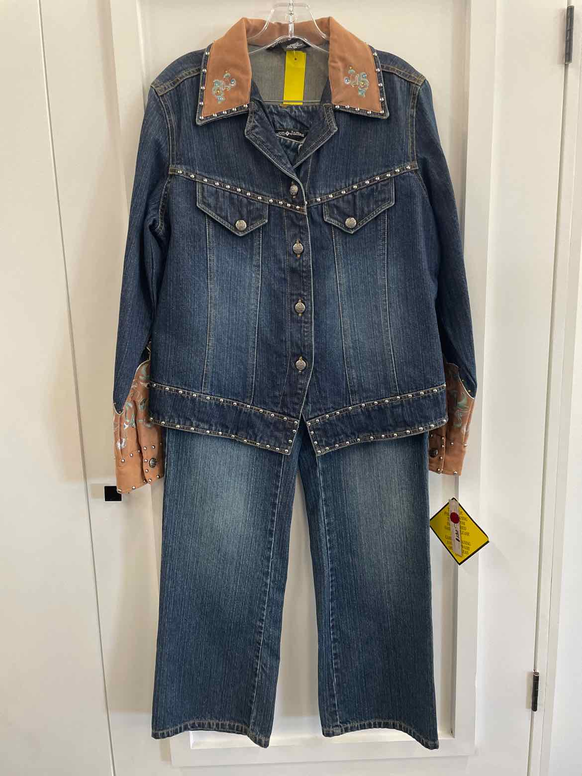 gordon james Size M Denim 2 pc Dress Set