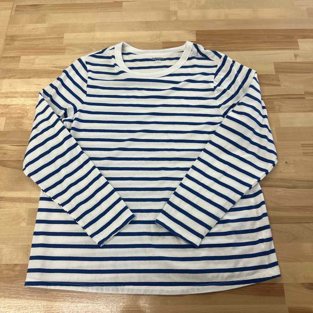 Old Navy Size L Blue White Longsleeve