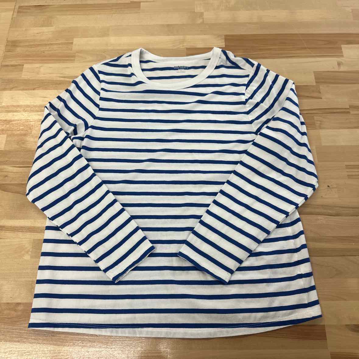 Old Navy Size L Blue White Longsleeve