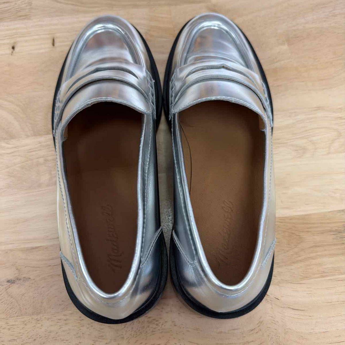 Madewell Size 10 Silver New Flats