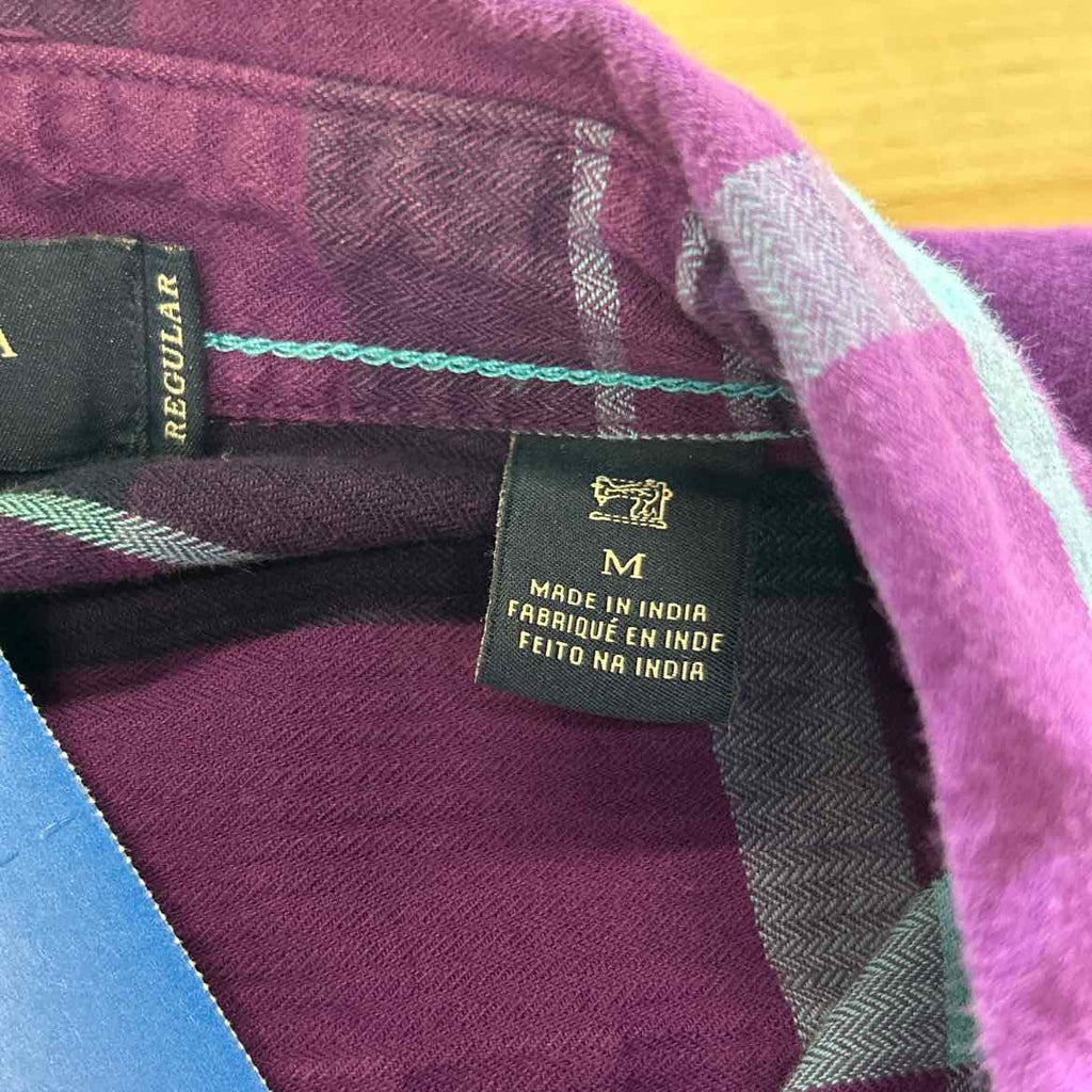Scotch and Soda Size M Purple Preloved MENS Button Down Shirt