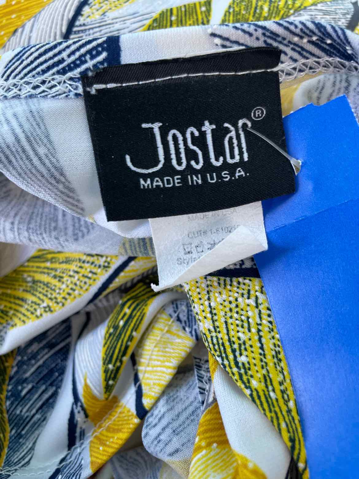 Jostar Size S Yellow Print Blouse