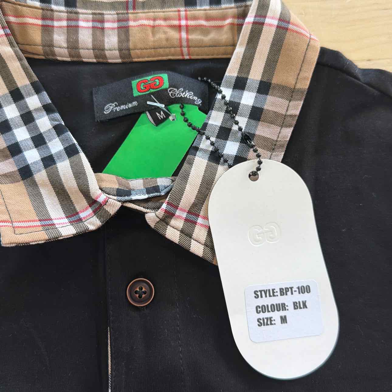 GG Size M Black New MENS Polo