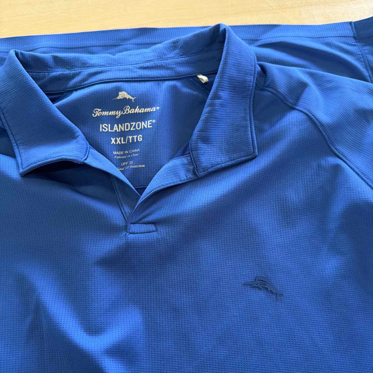 Tommy Bahama Size XXL Blue Preloved MENS Polo