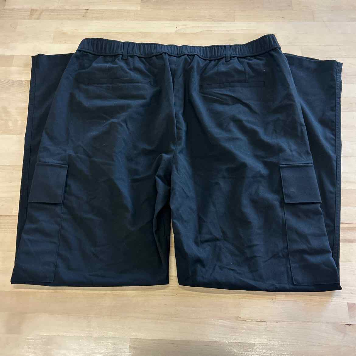 Alfani Men's Refined Cargo Pants, Created for Macy's - Deep Black - 38x32