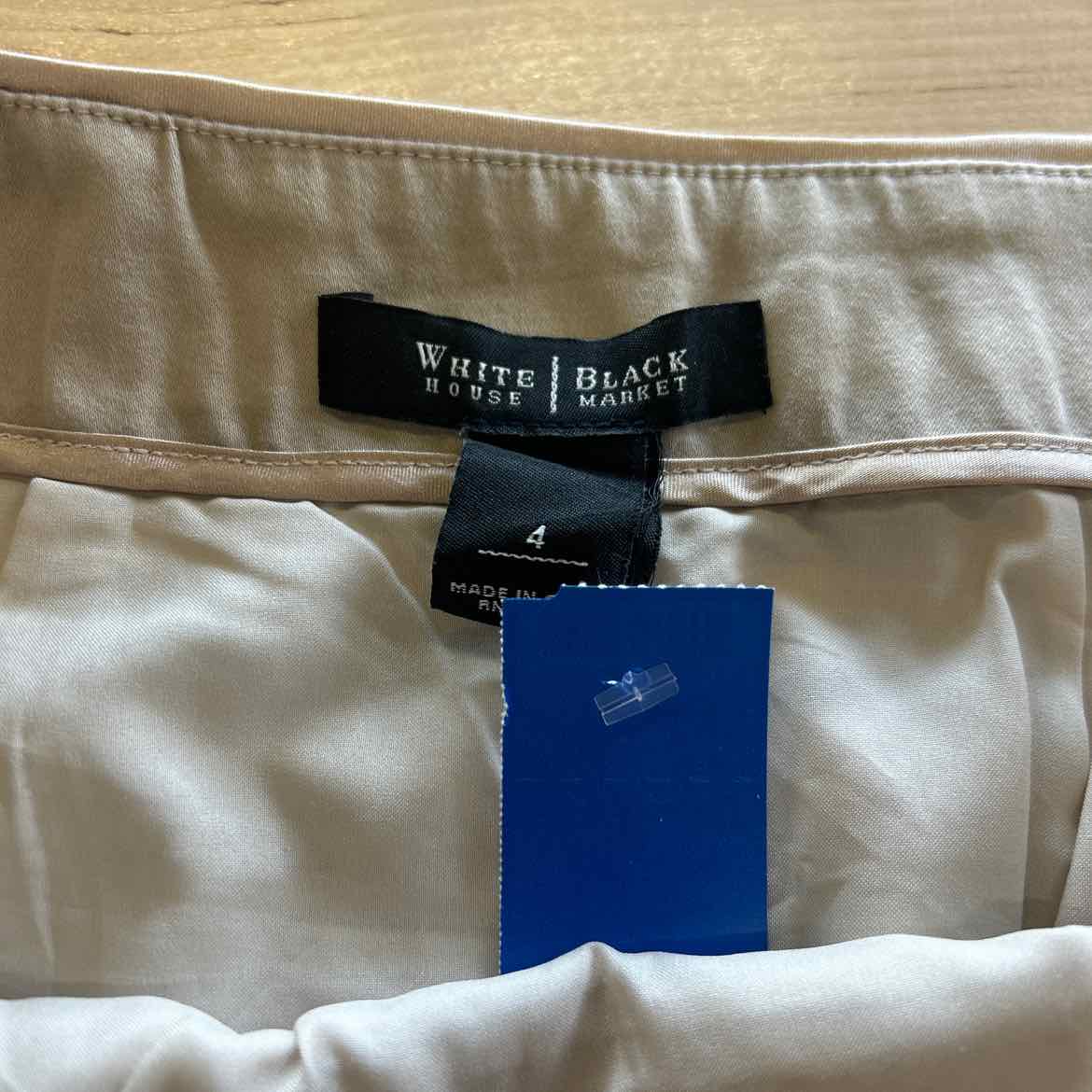 White House Black Market Size 4 Brown & Tan Skirt