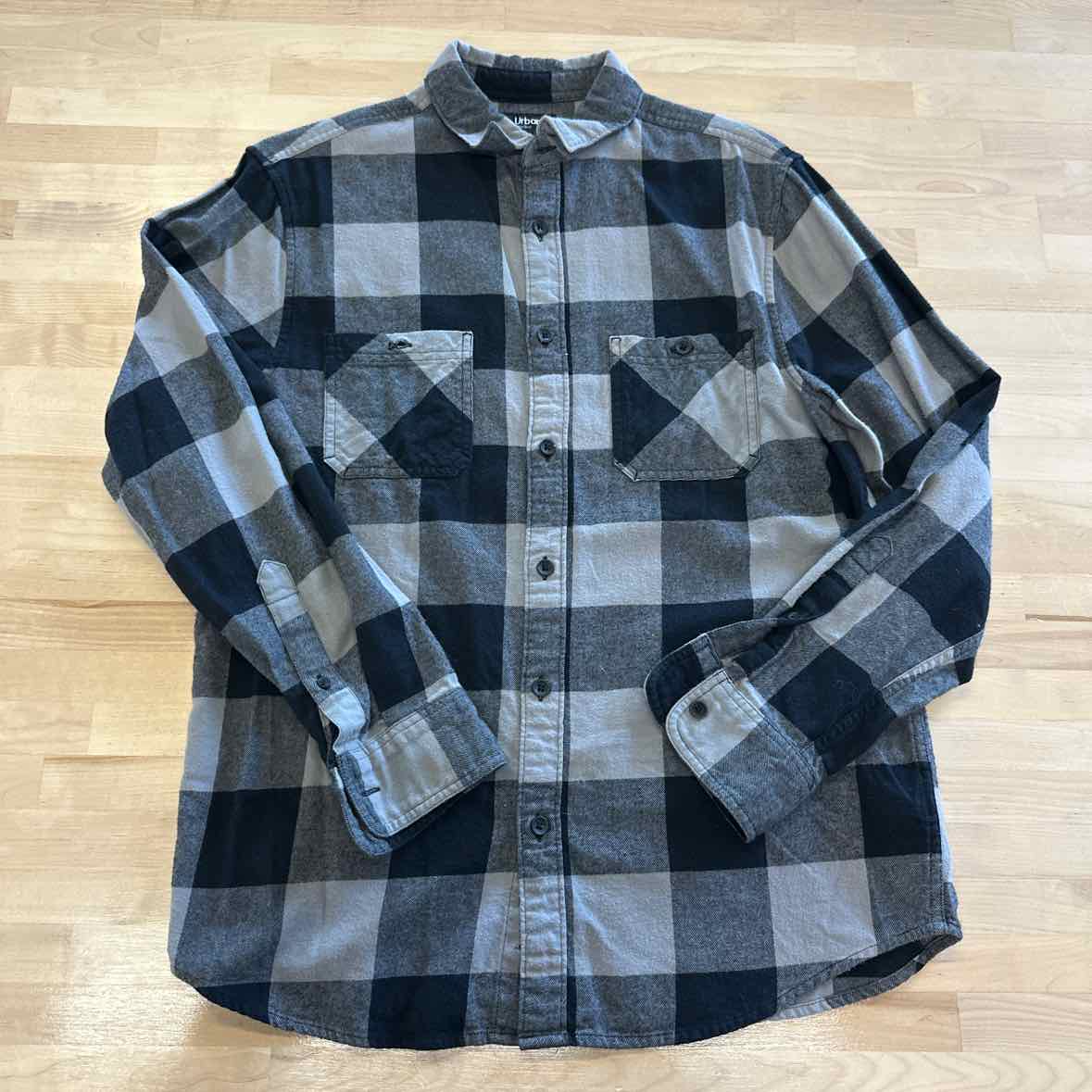 Urban Pipeline Size M Gray MENS Button Down Shirt