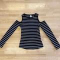 Divided Size S Black/White Long Sleeve