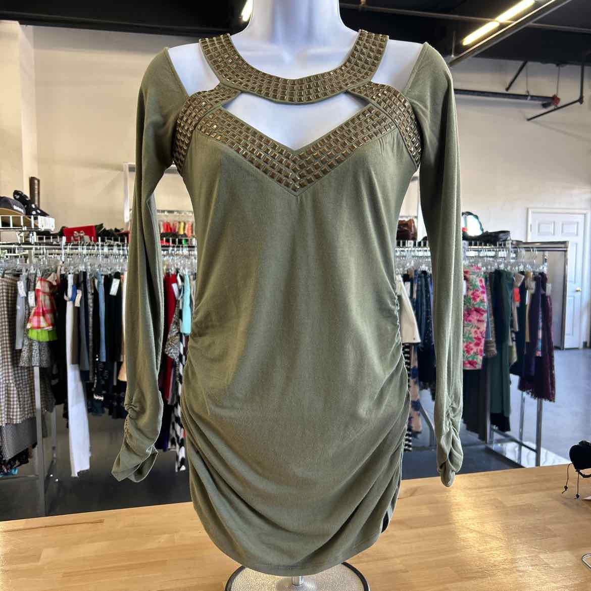 Boston Proper Size XS Green Blouse