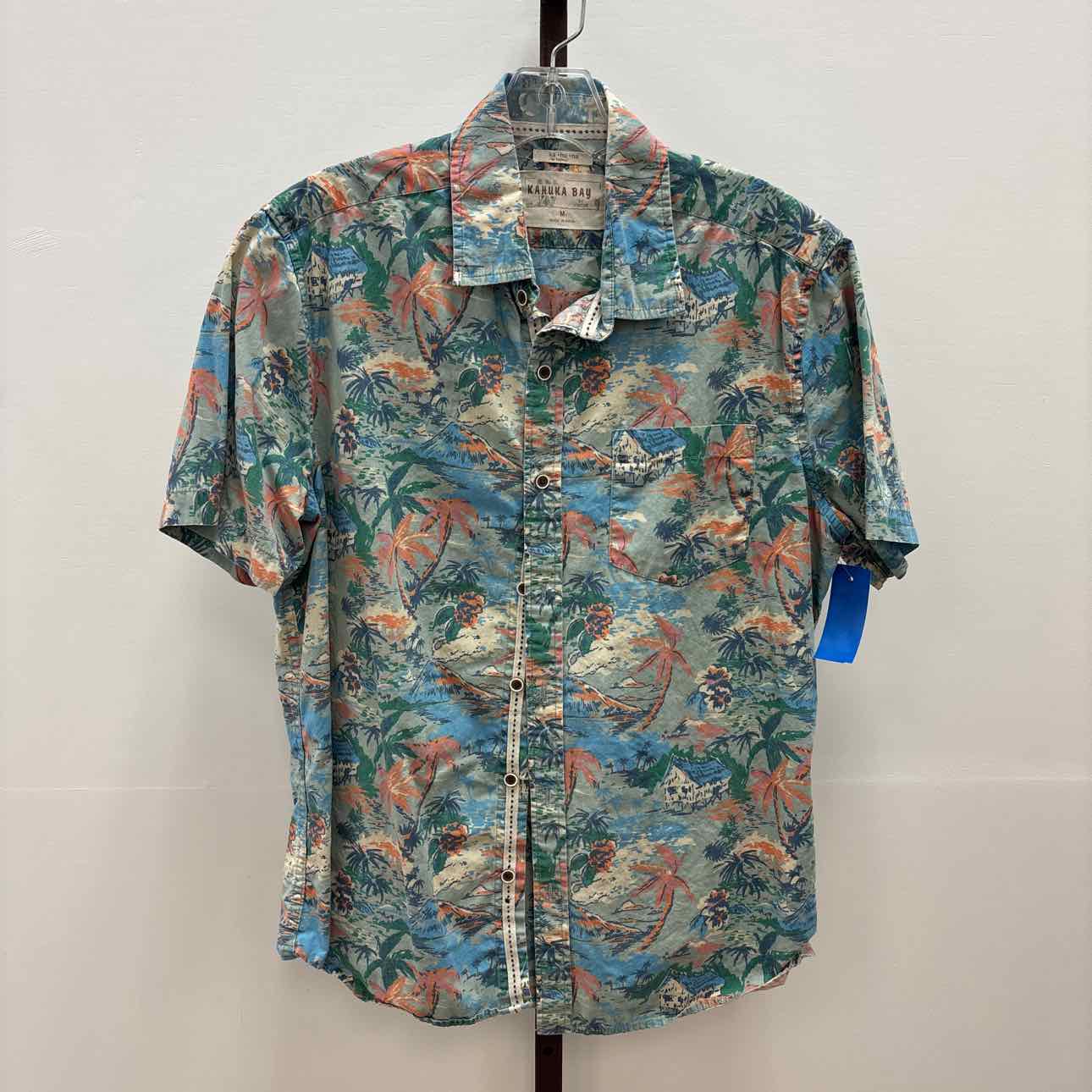 Kahuna Bay Size M Blue Preloved MENS Button Down Shirt