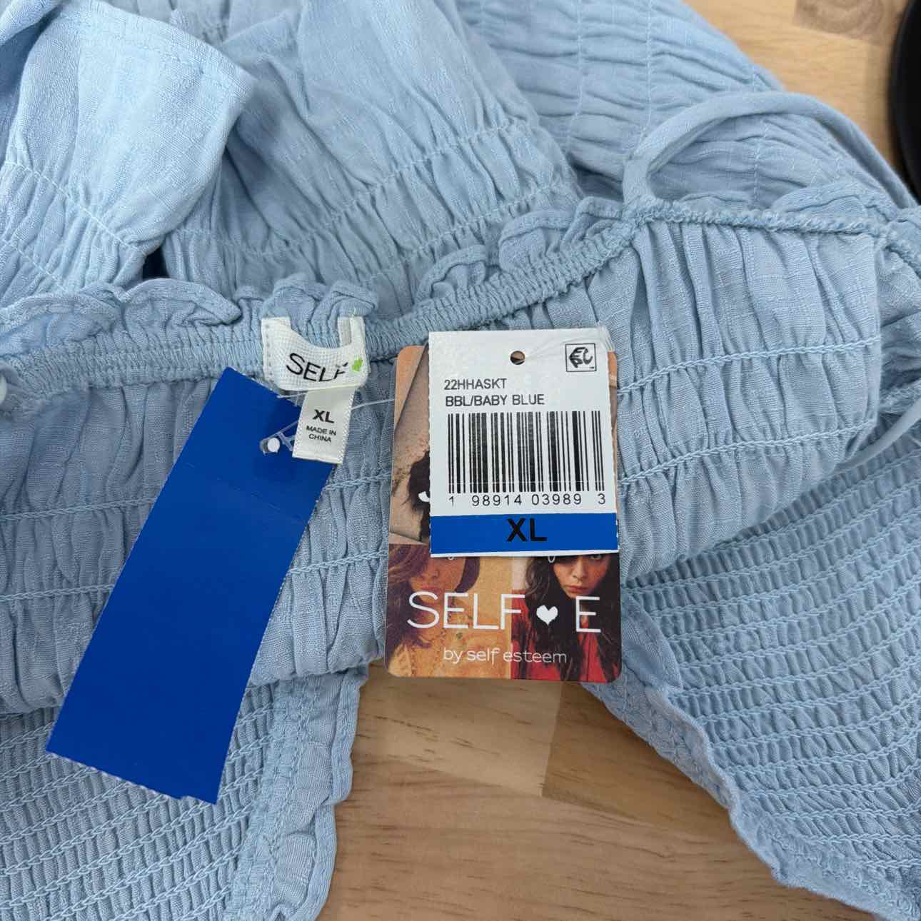 Self E Size XL Smocked Tank Top