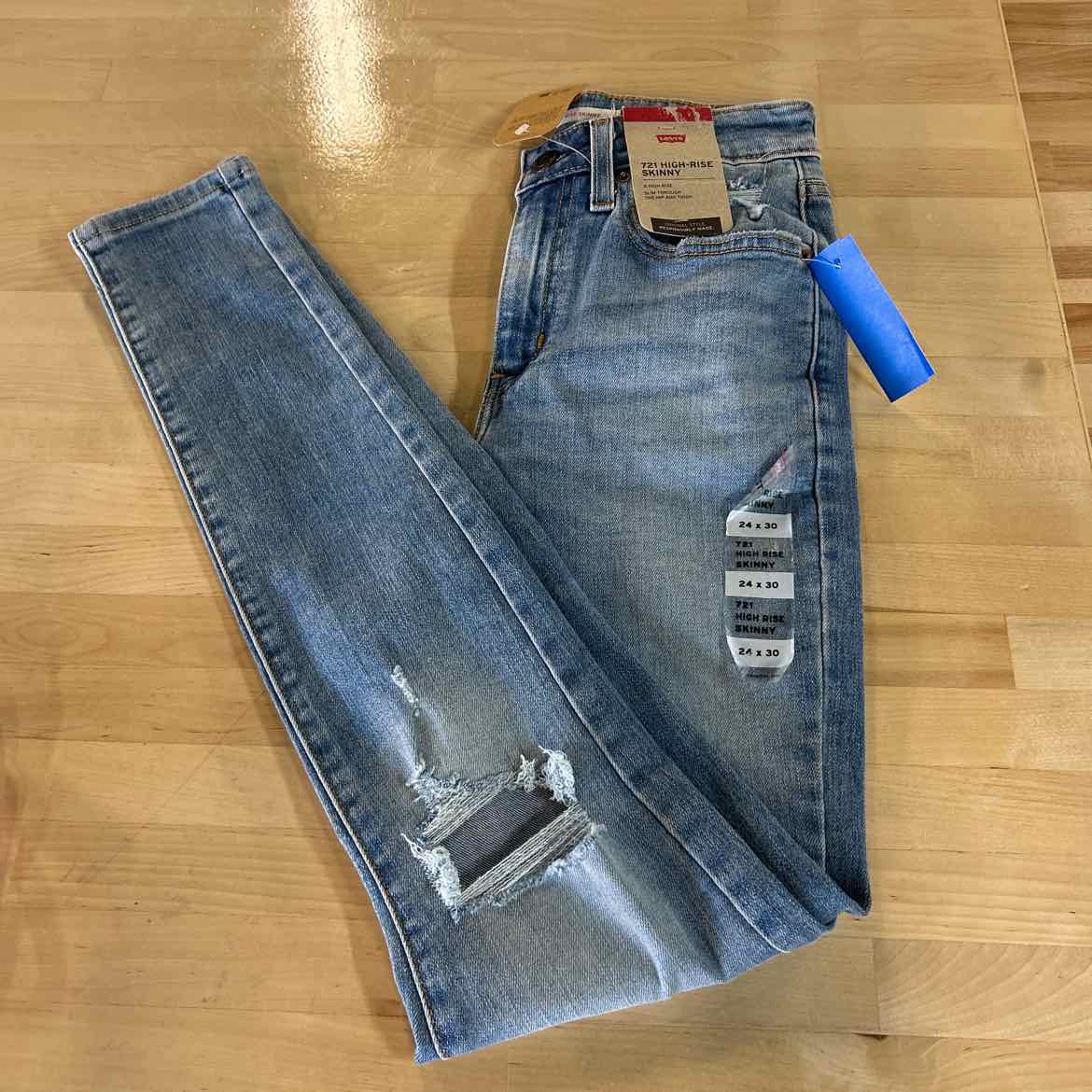 Levi's Size 24x30 Blue Denim New Jeans