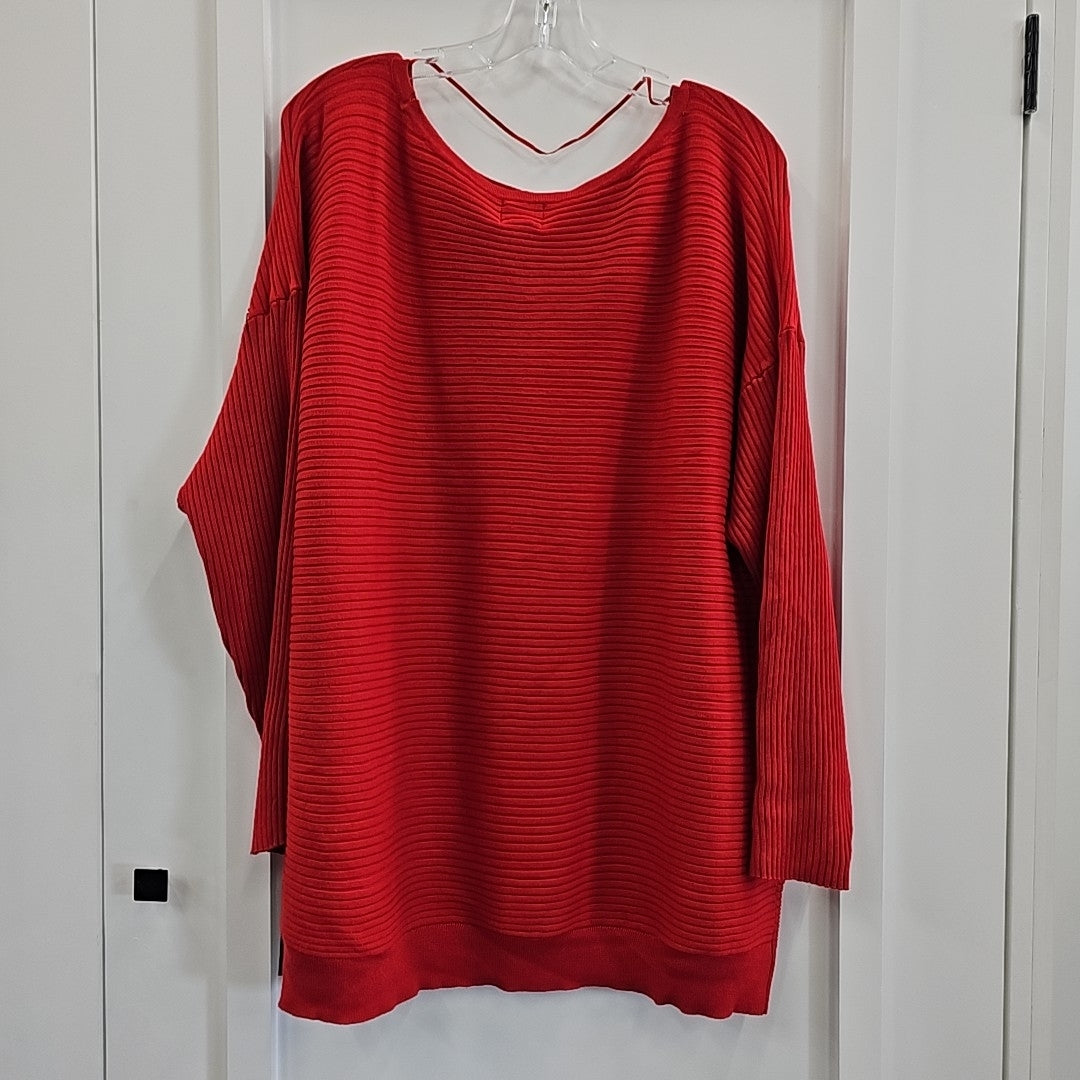 JM Collection Size 2X Red Sweater