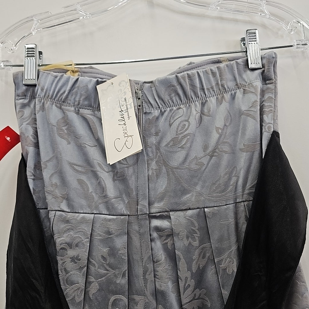 Speechless Size S Gray New Strapless Mini Dress