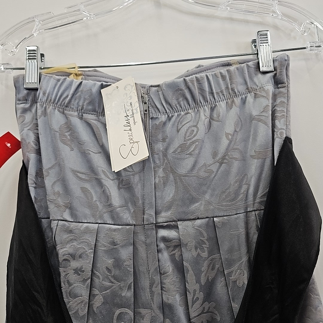 Speechless Size S Gray New Strapless Mini Dress