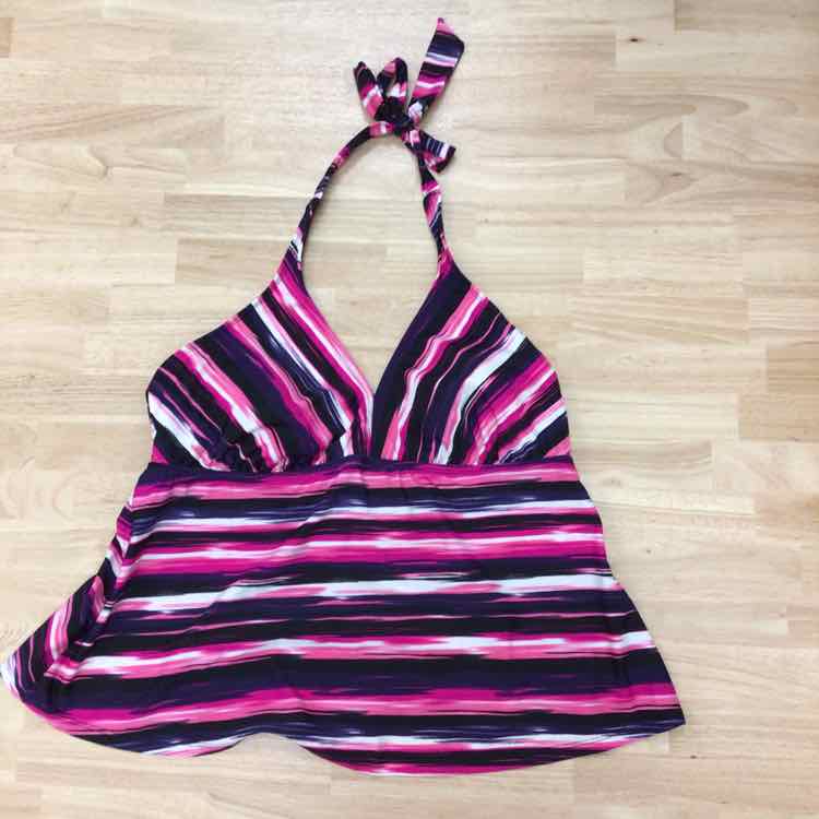 Catalina Size XL Pink/white Swimsuit Bottom/Top