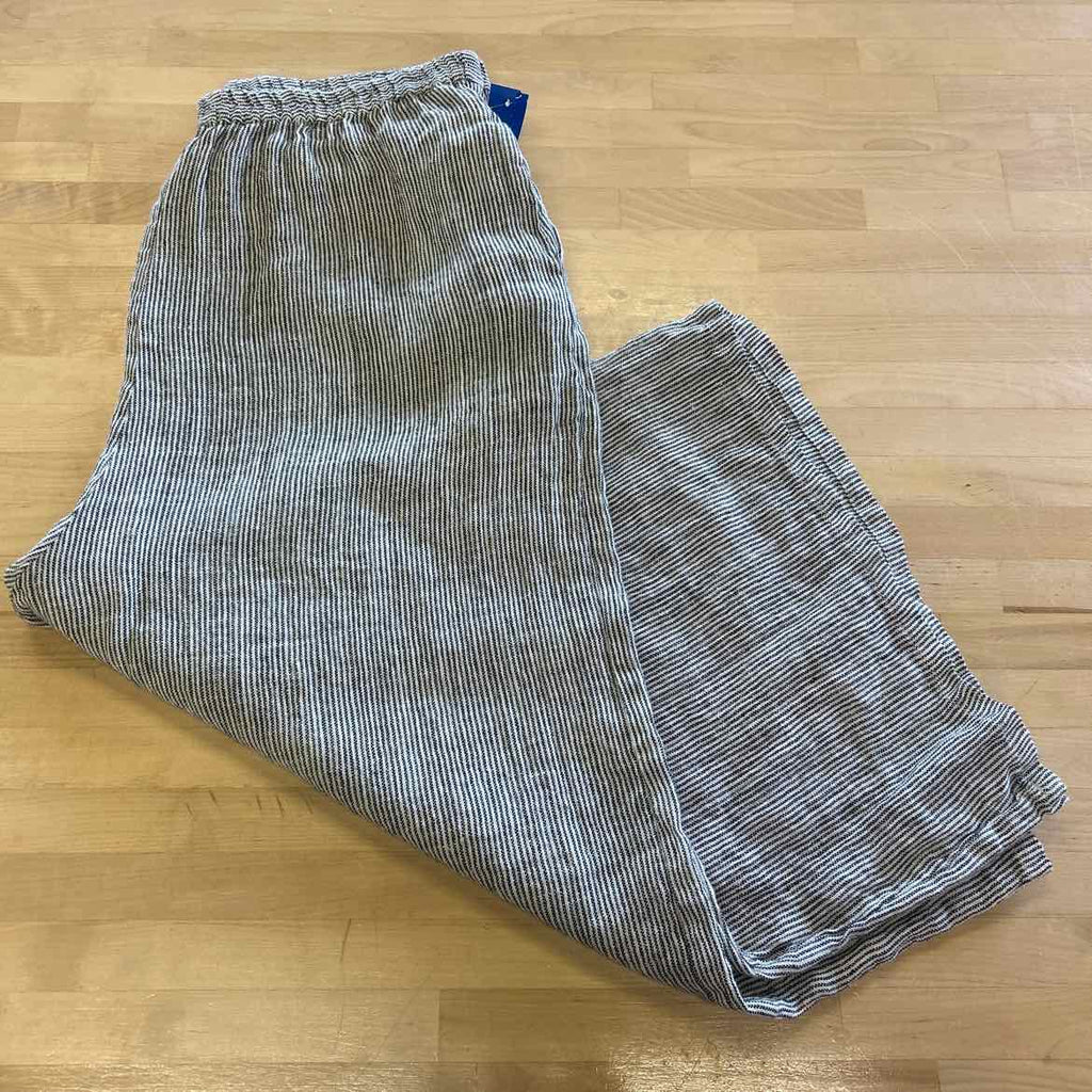 Size L/XL Black White Linen Preloved Pants
