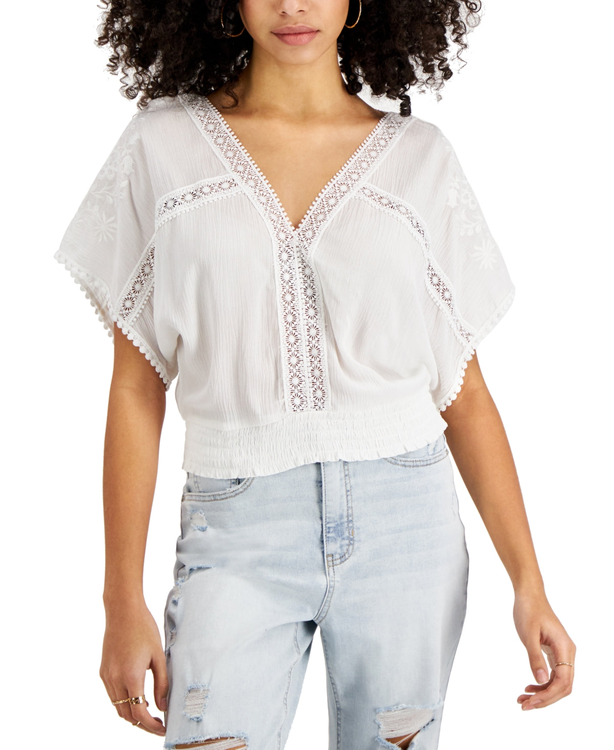 Self E Size XL Cream Blouse