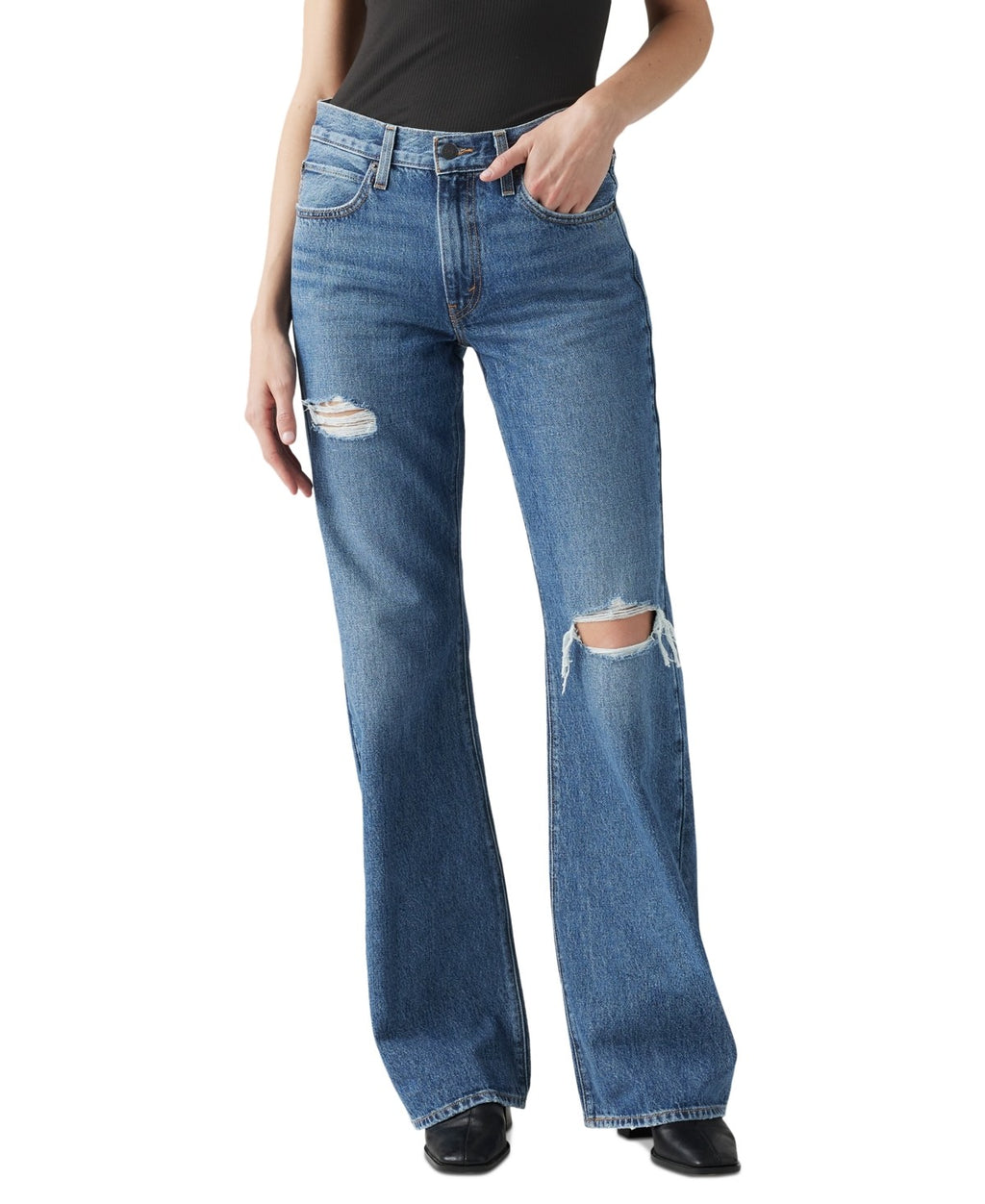 Levis Womens 94 Baggy Bootcut Jeans