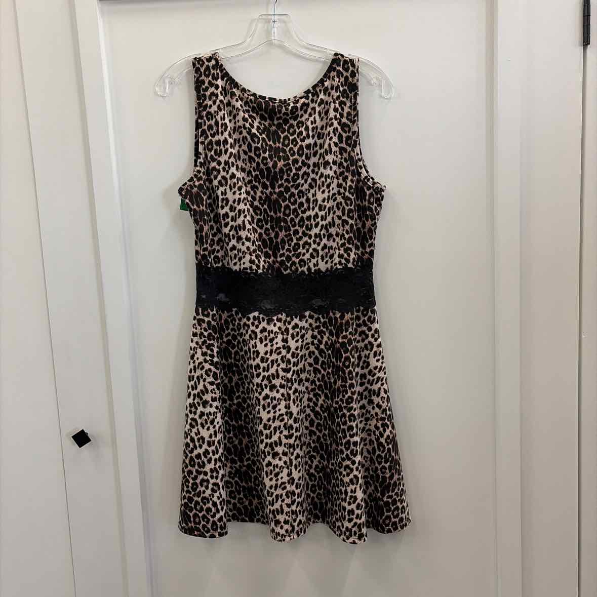 Casting Size L Black Brown Lace Preloved Dress