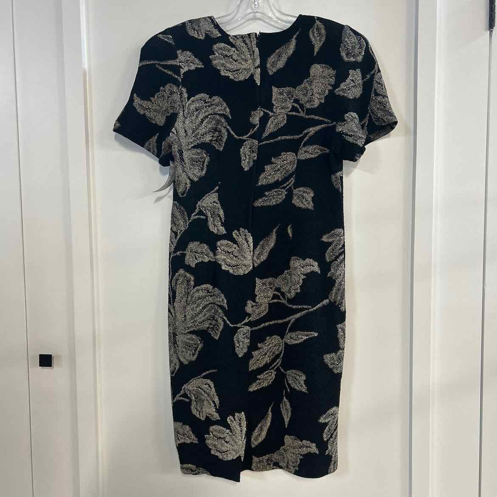 Sae Wyun Fashion Size L/XL Black Beige Knit Dress