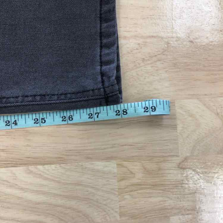 TINSELTOWN Size 5 High-Rise Straight-Leg Jeans - Light Grey