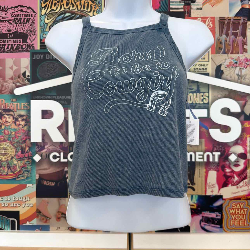 Love Tribe Size M Born to Be a Cowgirl Graphic Tank Top