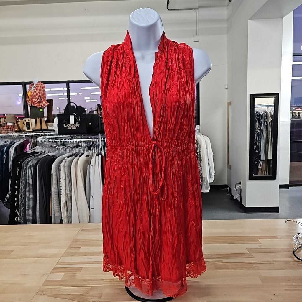 Nilika Size One Size Red Sleeveless