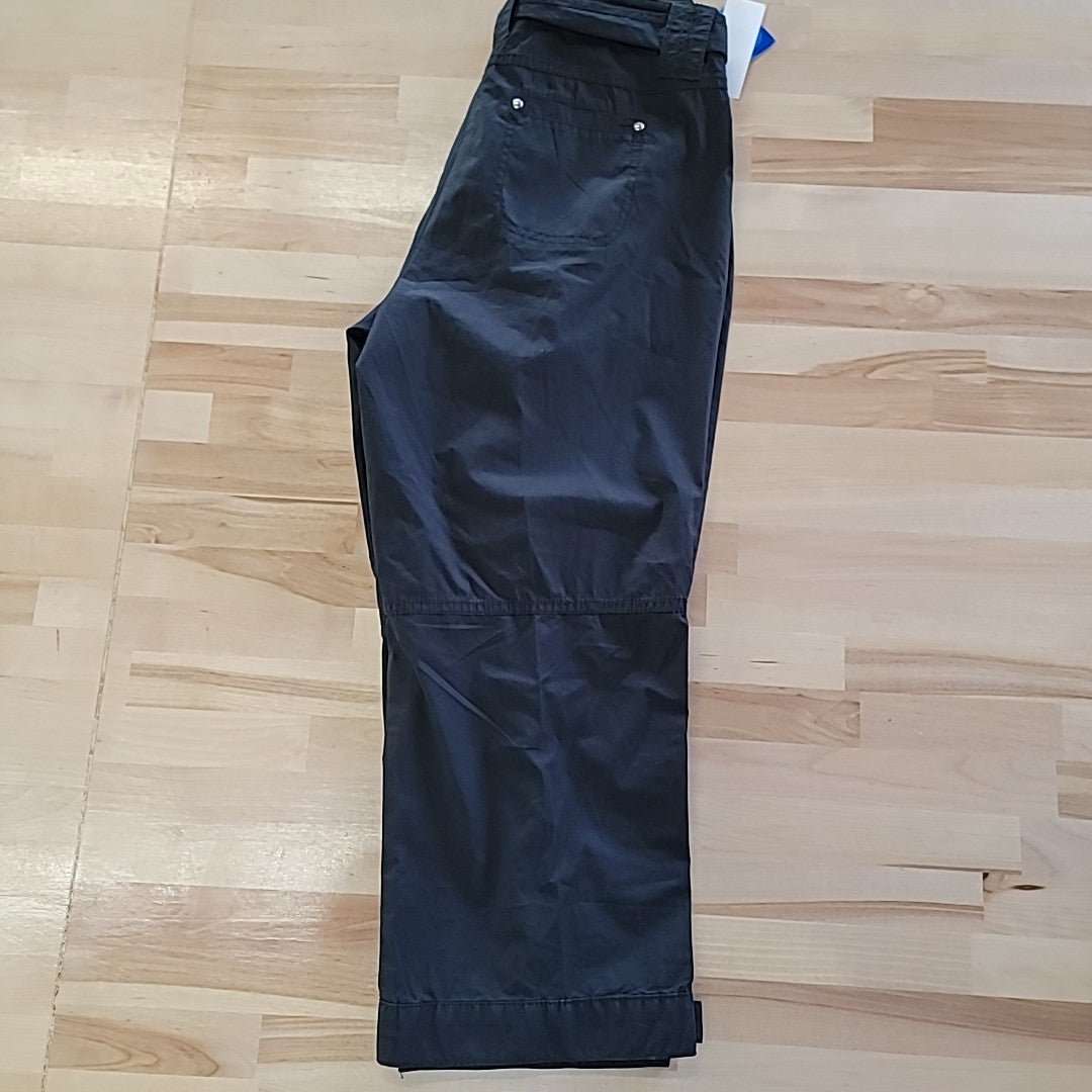 Style&Co. Size 4P Black Capri Crop Pants NWT