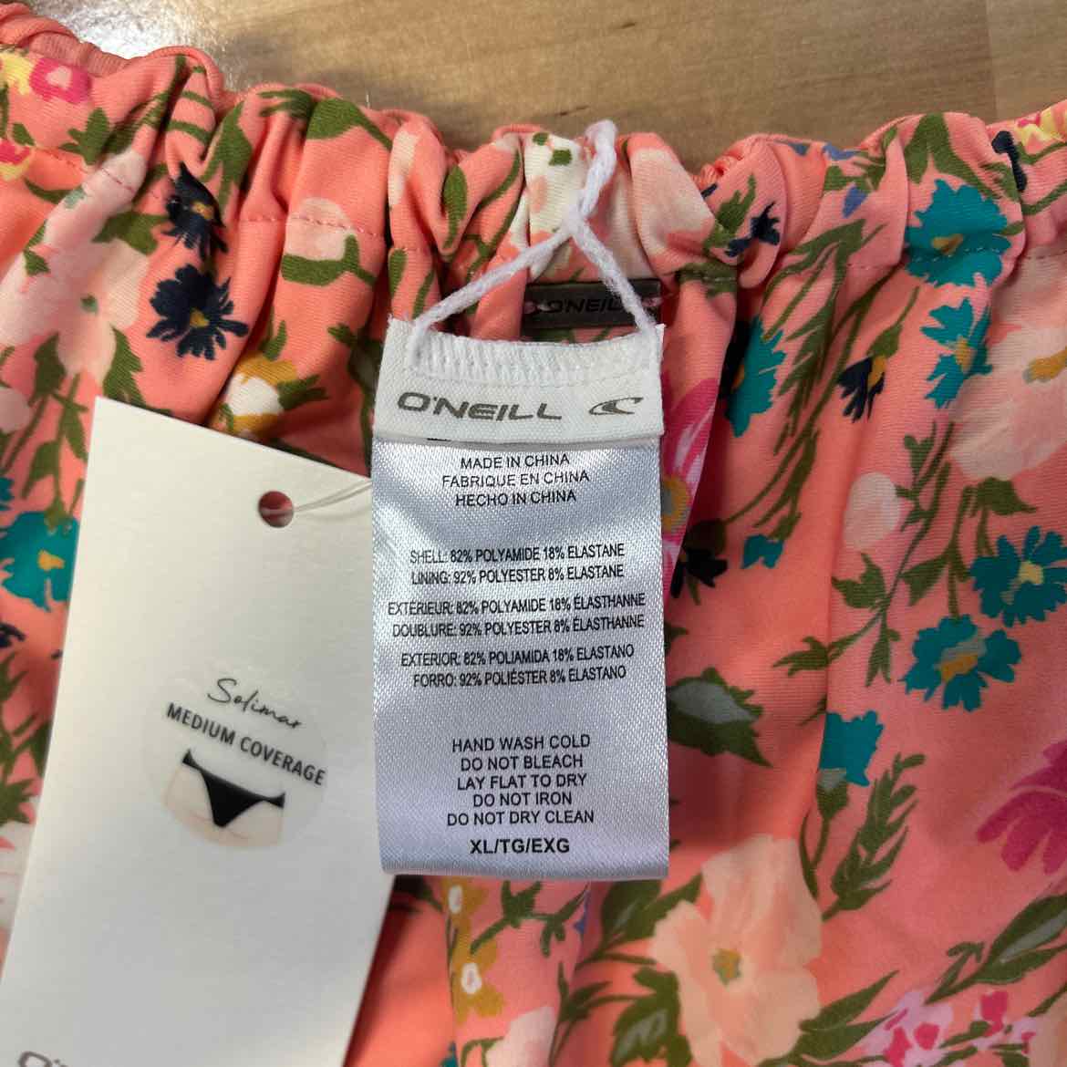 O'Neil Size XL Kelly Floral Solimar Bikini Bottoms - Desert Flower