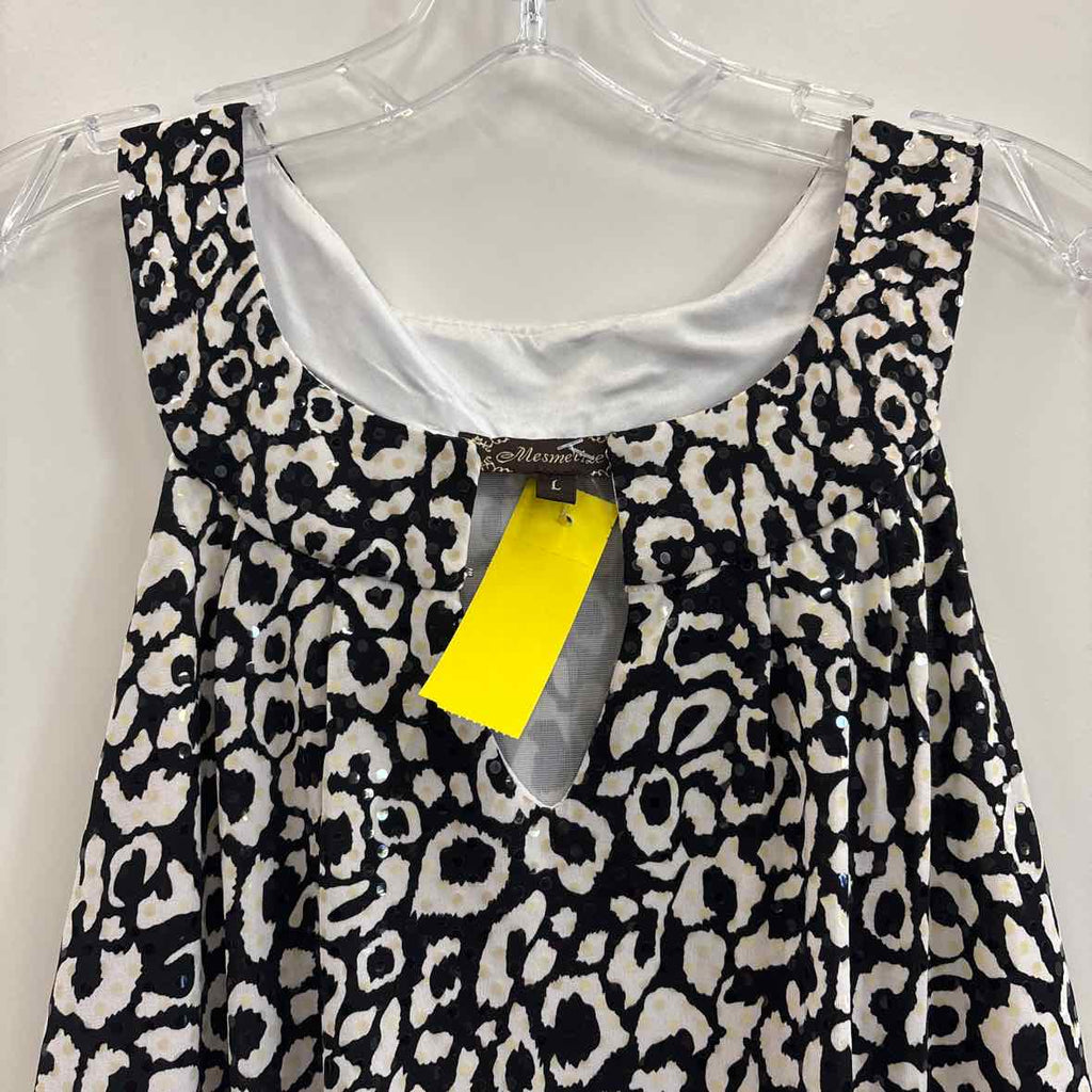 Mesmerize Size L BLACK & WHITE Dress