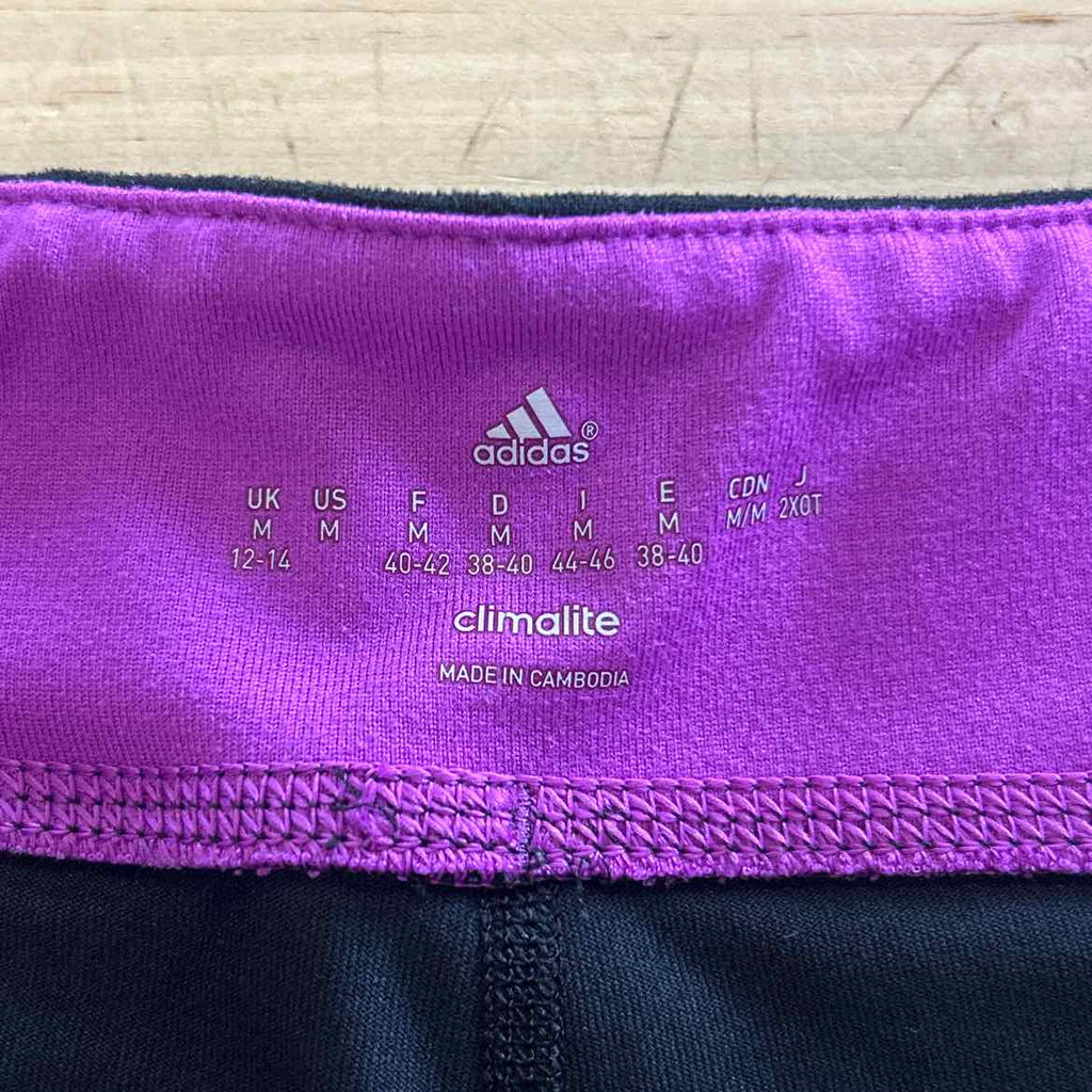 Adidas Women Size M Black Preloved Shorts