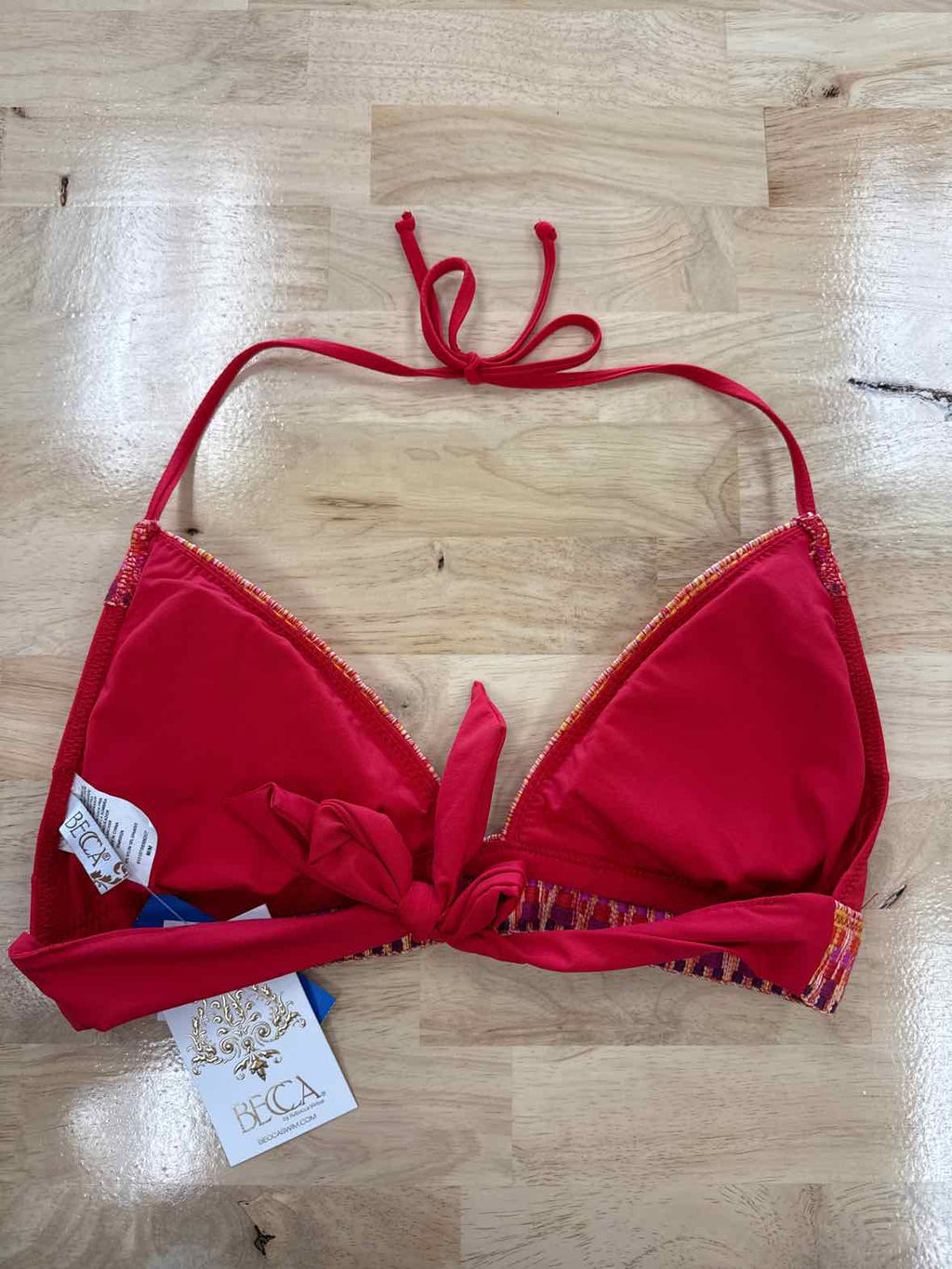 becca Size S Fiesta Avery Halter Top Women's Swimwear