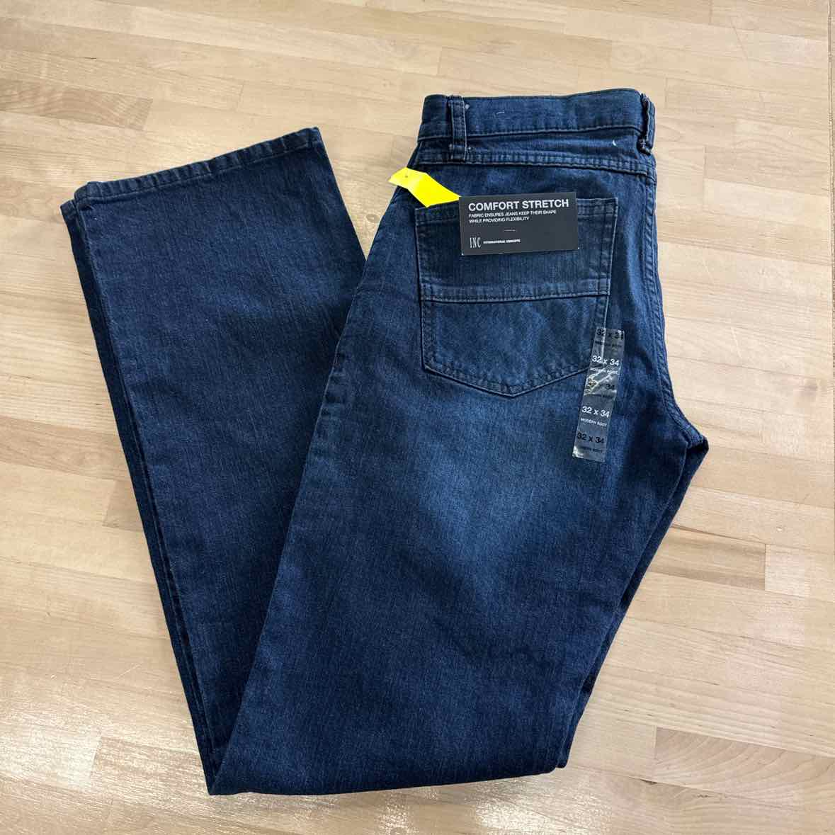INC Size 32x34 Blue MENS Seaton Modern Bootcut Jeans